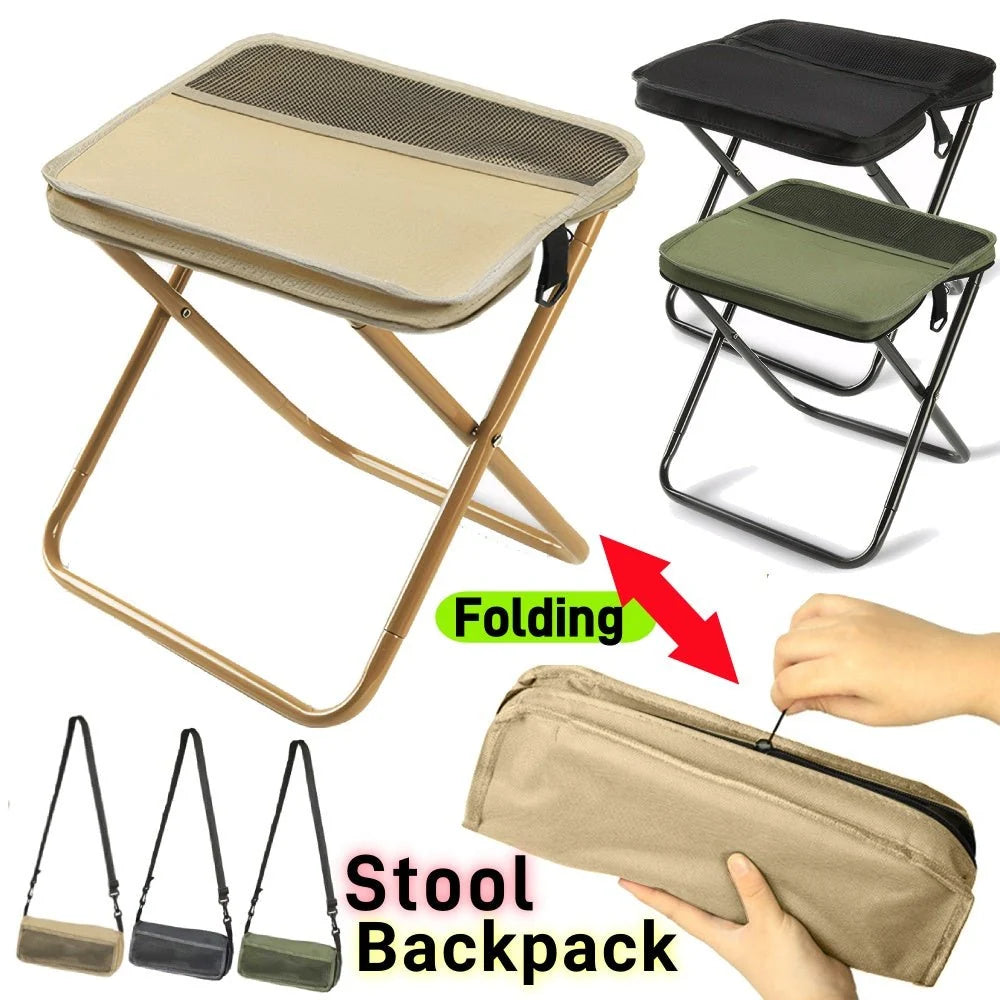 Foldable Chair Waterproof Seat & Backpack Supports 331 Lbs