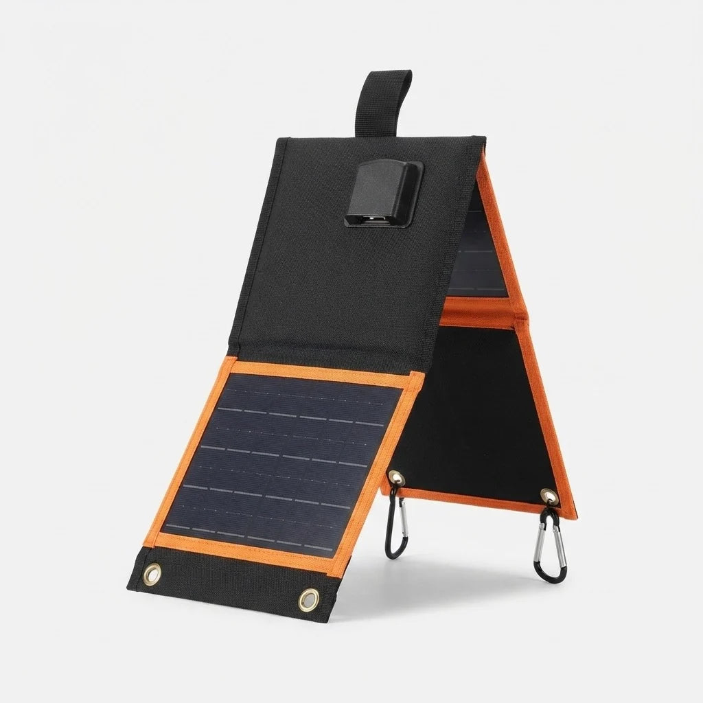 Foldable Solar Panel USB Charging Weatherproof