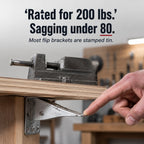 Folding Bracket Self-Locking 500 lb Capacity Per Pair