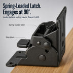 Folding Bracket Self-Locking 500 lb Capacity Per Pair