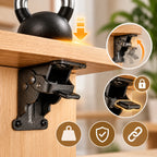 Folding Bracket Set Two-Piece Self-Locking Manganese Steel
