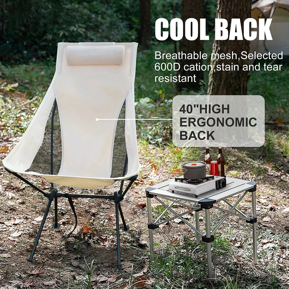 Folding Camping Chair Aluminum Frame & 600D Oxford Fabric