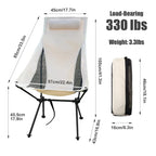 Folding Camping Chair Aluminum Frame & 600D Oxford Fabric