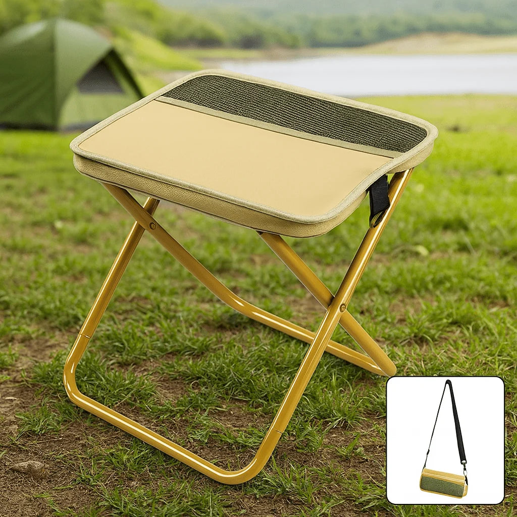 Folding Camping Chair Waterproof Seat & Carry Bag 331 lb