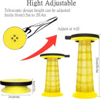 Folding Stool Height-Adjustable 9–52 cm Ultra-Lightweight Non-Slip Base