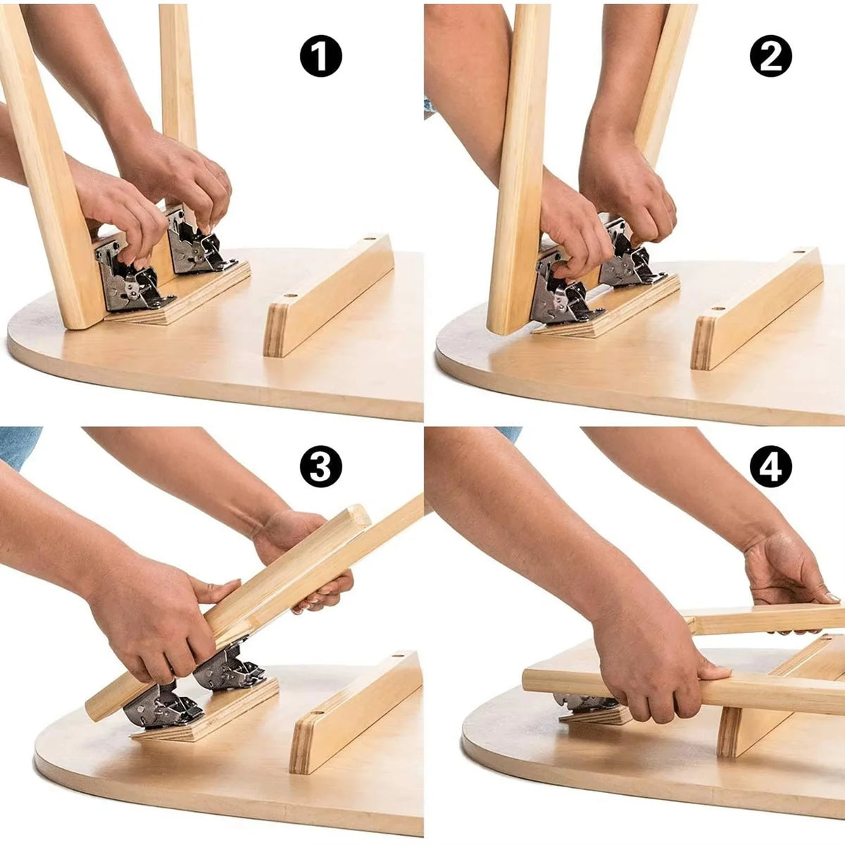 Folding Table Fitting Self-Locking 496 lb Set of 2