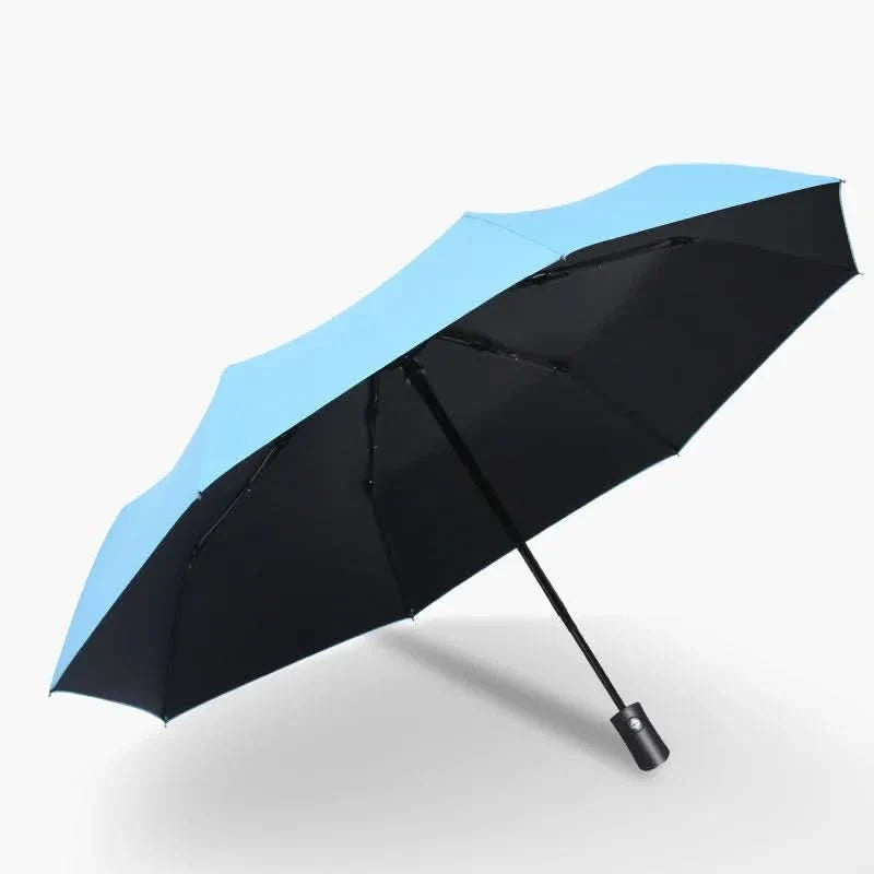 Folding Umbrella Automatic Open-Close UV-Protective Fiberglass Frame