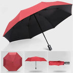Folding Umbrella Automatic Open-Close UV-Protective Fiberglass Frame