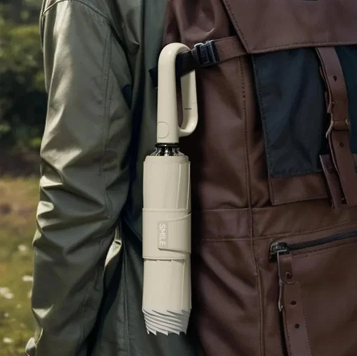 Folding Umbrella Wind-Resistant Reflective Trim Lightweight