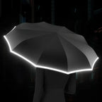 Folding Umbrella Wind-Resistant Reflective Trim Lightweight
