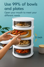 Food Storage Container Stackable Dust-Tight Removable Lid