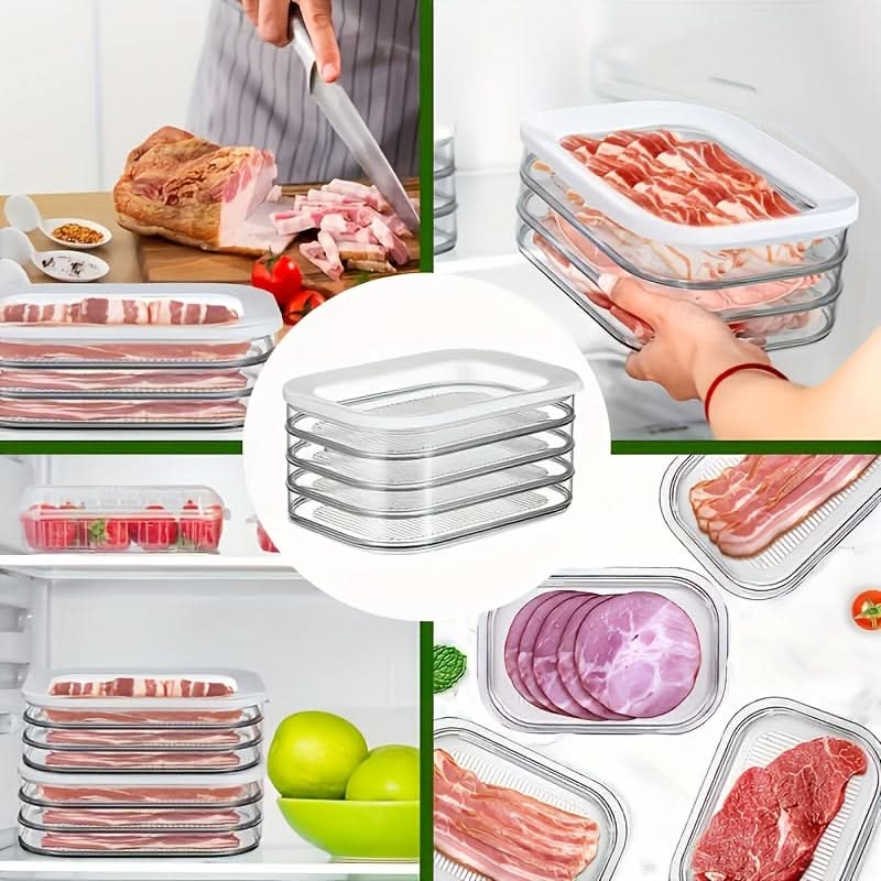 Food Storage Container Stackable Leak-Proof Space-Saving