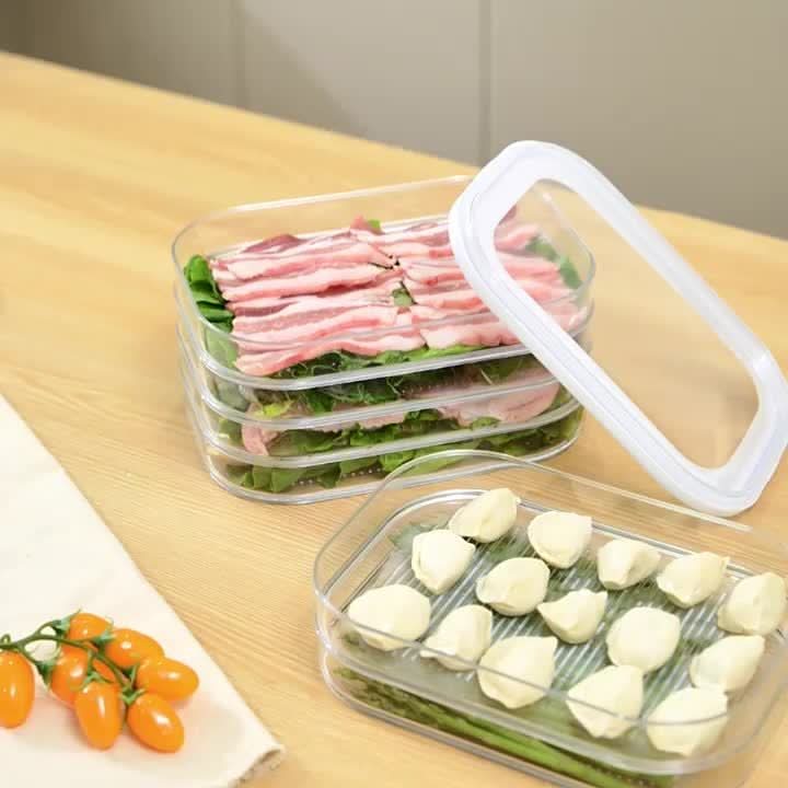 Food Storage Container Stackable Leak-Proof Space-Saving