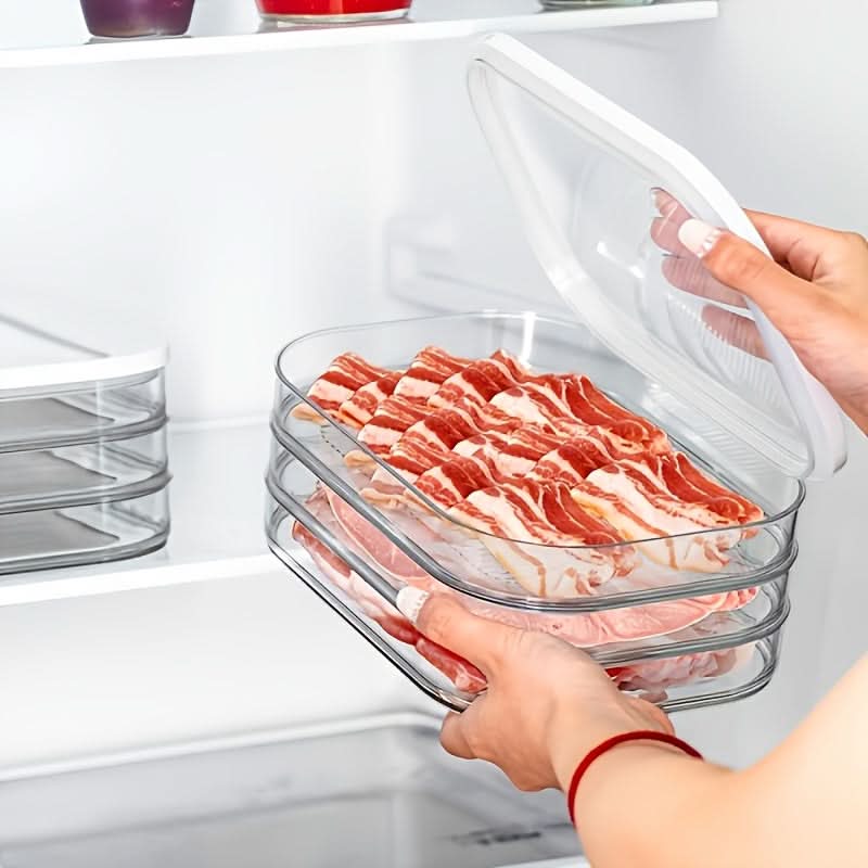 Food Storage Container Stackable Leak-Proof Space-Saving