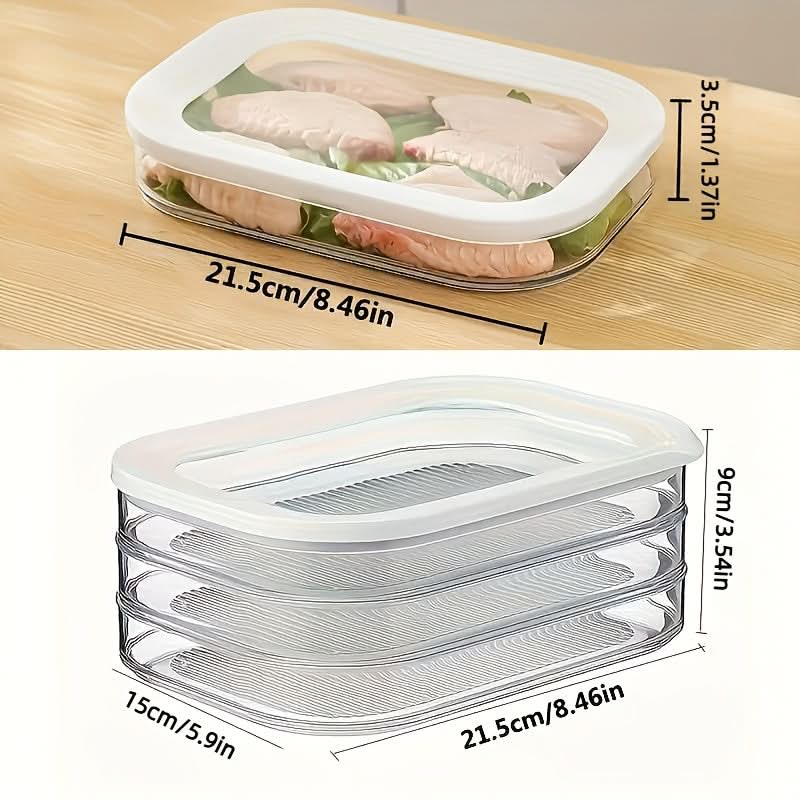 Food Storage Container Stackable Leak-Proof Space-Saving