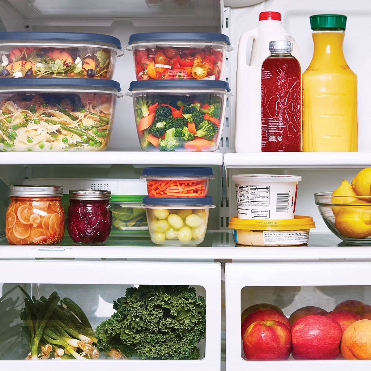 Food Storage Containers Stackable Leak-Proof BPA-Free