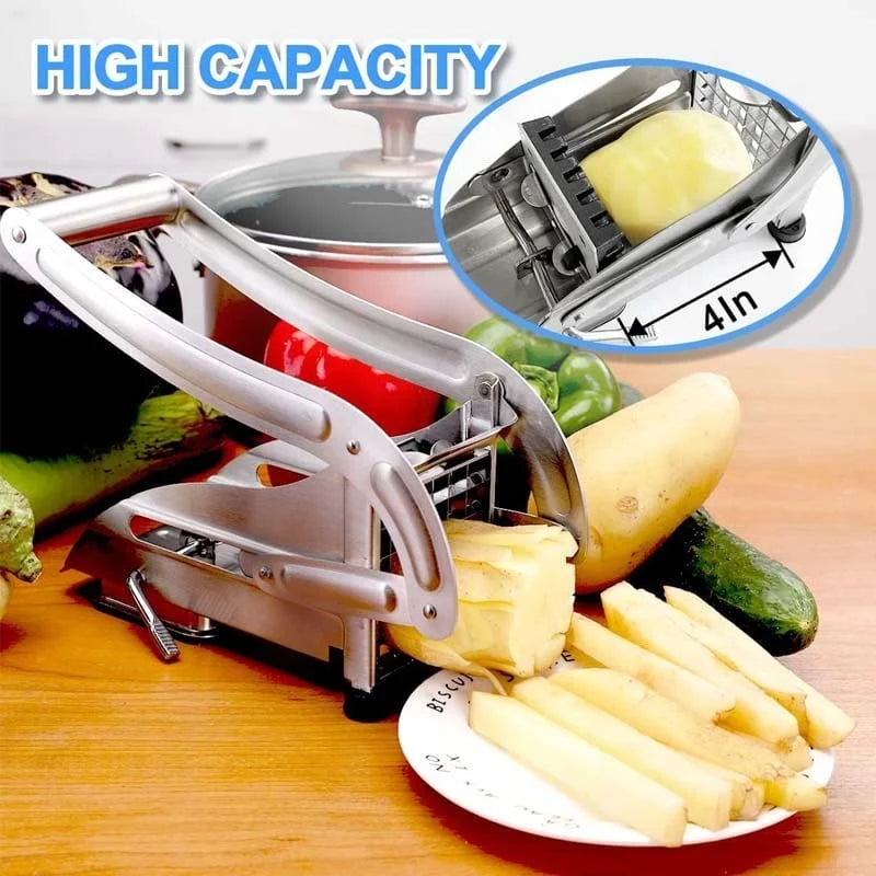 French Fry Cutter Stainless Steel Blades & Interchangeable Grids
