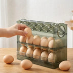 Fridge Egg Organizer Stackable & Space-Saving BPA-Free