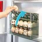 Fridge Egg Organizer Stackable & Space-Saving BPA-Free