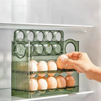 Fridge Egg Organizer Stackable & Space-Saving BPA-Free