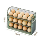 Fridge Egg Organizer Stackable & Space-Saving BPA-Free