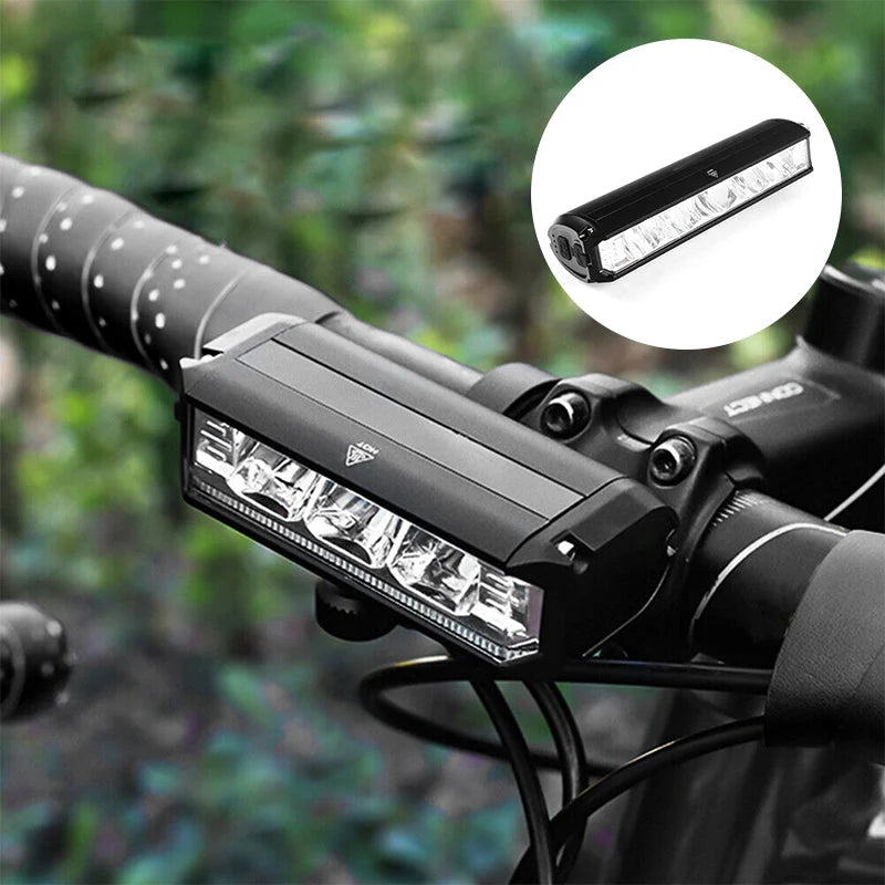 Front Bike Light 900 Lumens 180° Illumination USB Rechargeable