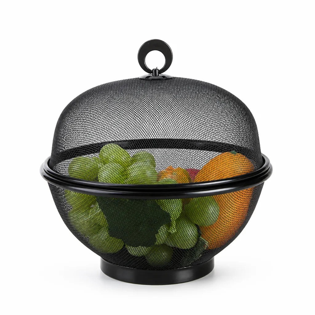 Fruit Basket Breathable Steel Mesh Lid & Strainer