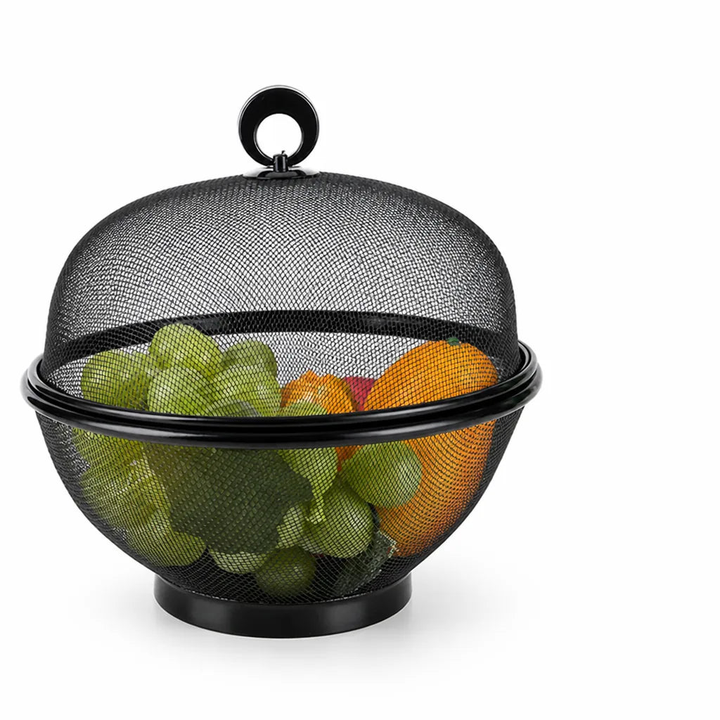 Fruit Basket Breathable Steel Mesh Lid & Strainer