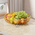 Fruit Bowl Stand Open-Wire Metal Space-Saving