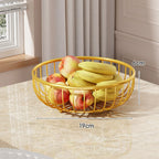 Fruit Bowl Stand Open-Wire Metal Space-Saving