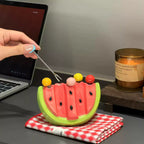 Fruit Fork Set Stainless Steel Watermelon Design Set of 5
