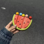 Fruit Fork Set Stainless Steel Watermelon Design Set of 5