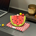 Fruit Fork Set Stainless Steel Watermelon Design Set of 5