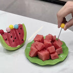 Fruit Fork Set Stainless Steel Watermelon Design Set of 5