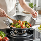 Frying Pan Stainless Steel Honeycomb Non-Stick 11.4 Inch