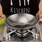 Frying Pan Stainless Steel Honeycomb Non-Stick Scratch-Resistant