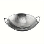 Frying Pan Stainless Steel Honeycomb Non-Stick Scratch-Resistant