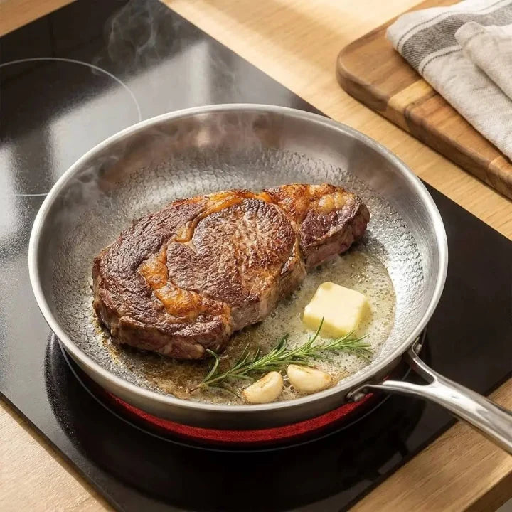 Frying Pan Titanium-Coated Induction-Safe & Dishwasher-Safe