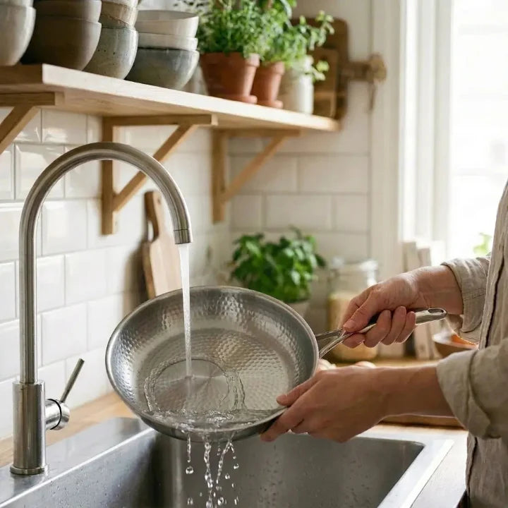 Frying Pan Titanium-Coated Induction-Safe & Dishwasher-Safe