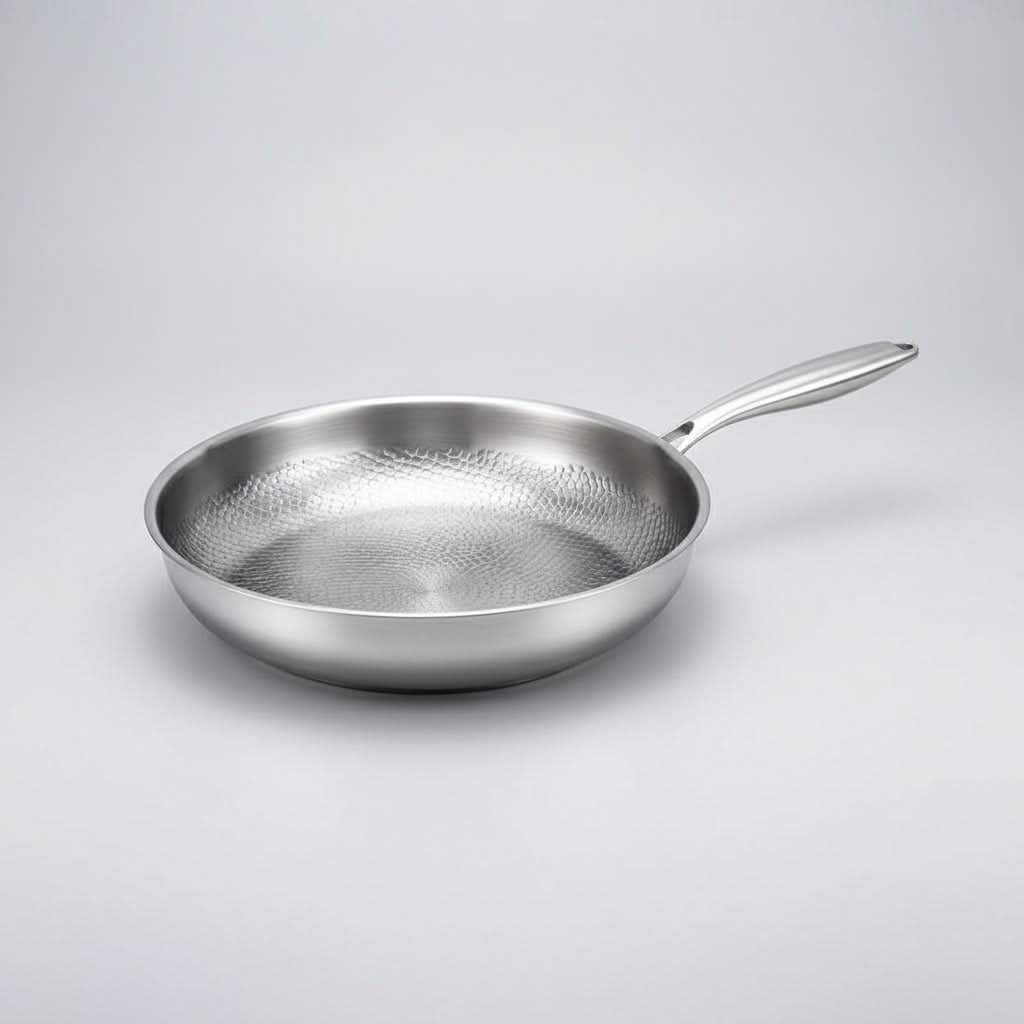 Frying Pan Titanium Hammered Non-Stick Induction-Compatible