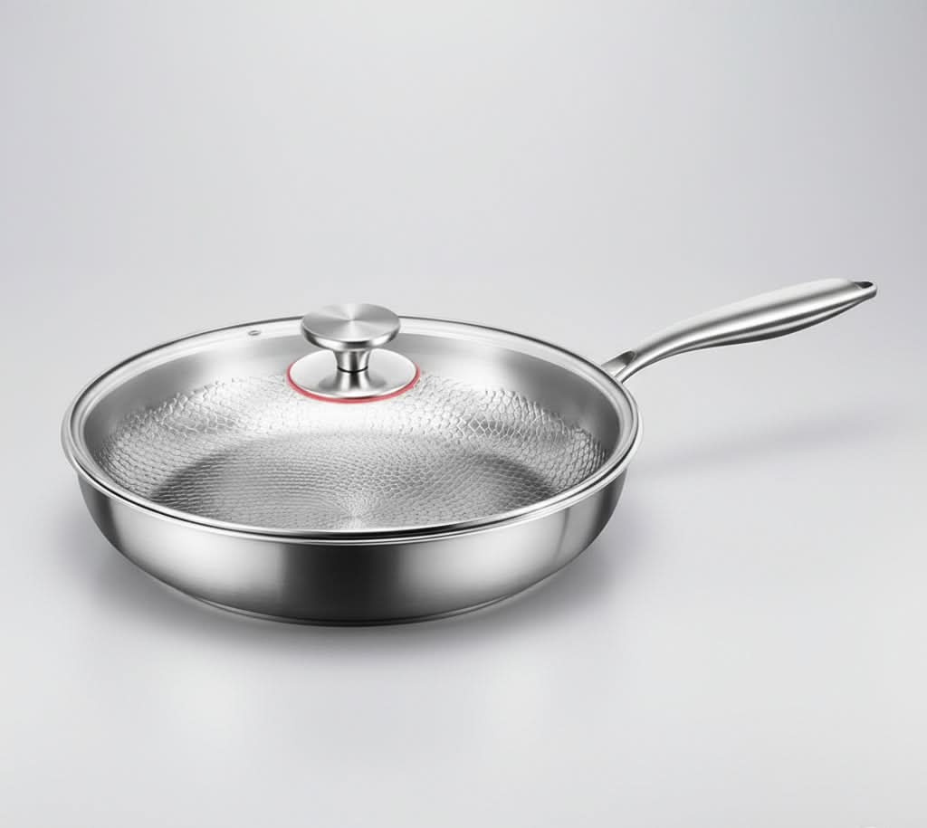 Frying Pan Titanium Hammered Non-Stick Induction-Compatible