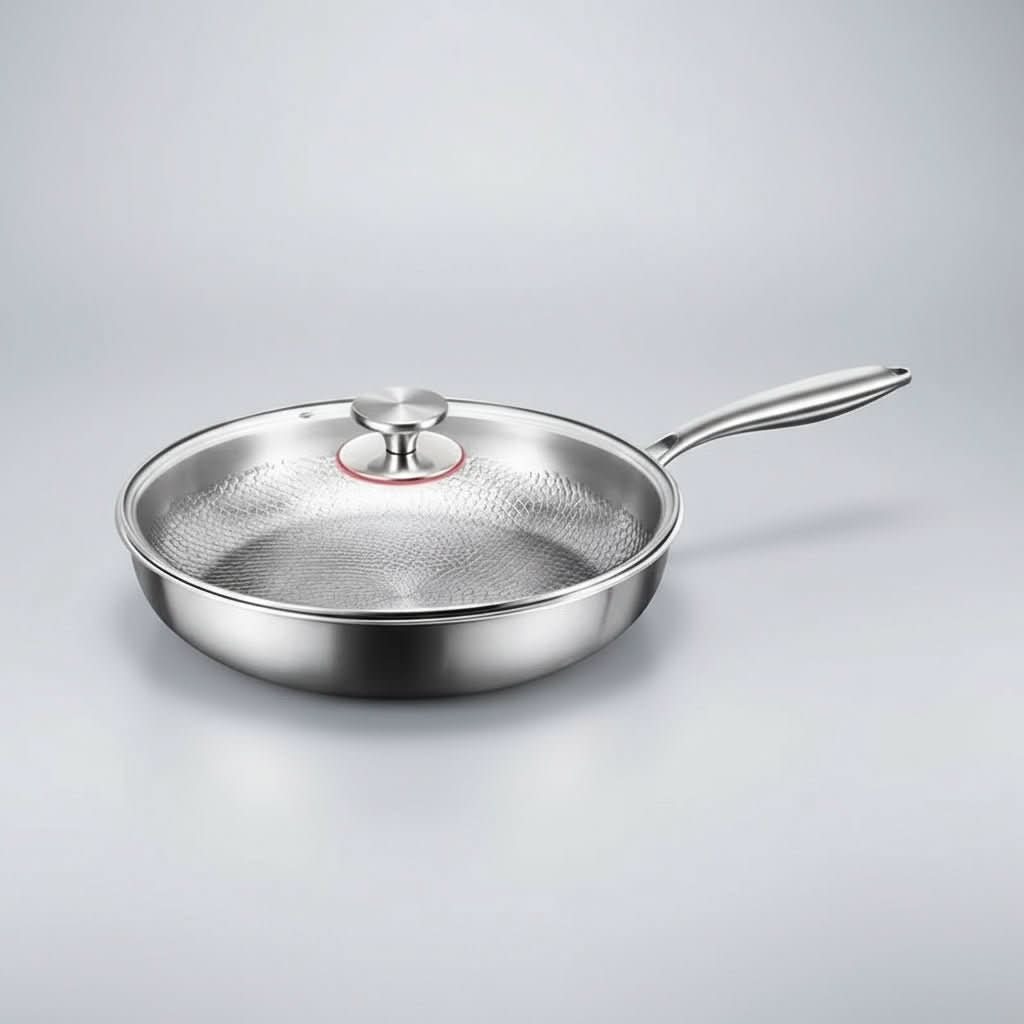 Frying Pan Titanium Hammered Non-Stick Induction-Compatible