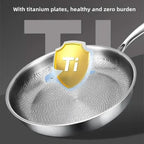 Frying Pan Titanium Hammered Non-Stick Induction-Compatible