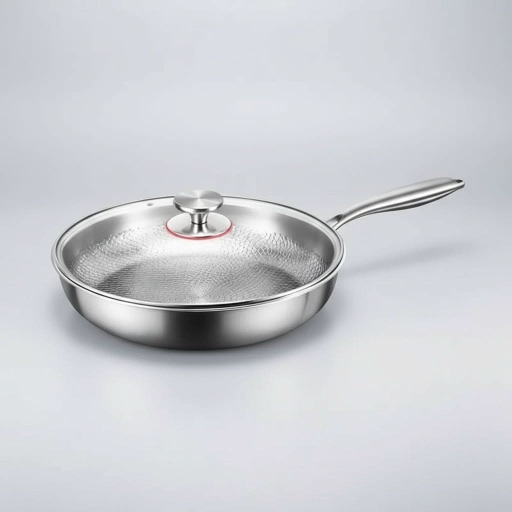 Frying Pan Titanium Hammered Non-Stick Induction-Compatible
