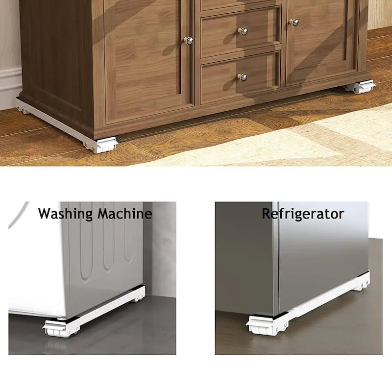 Furniture Dolly Adjustable Length Steel Frame & Non-Slip Pads
