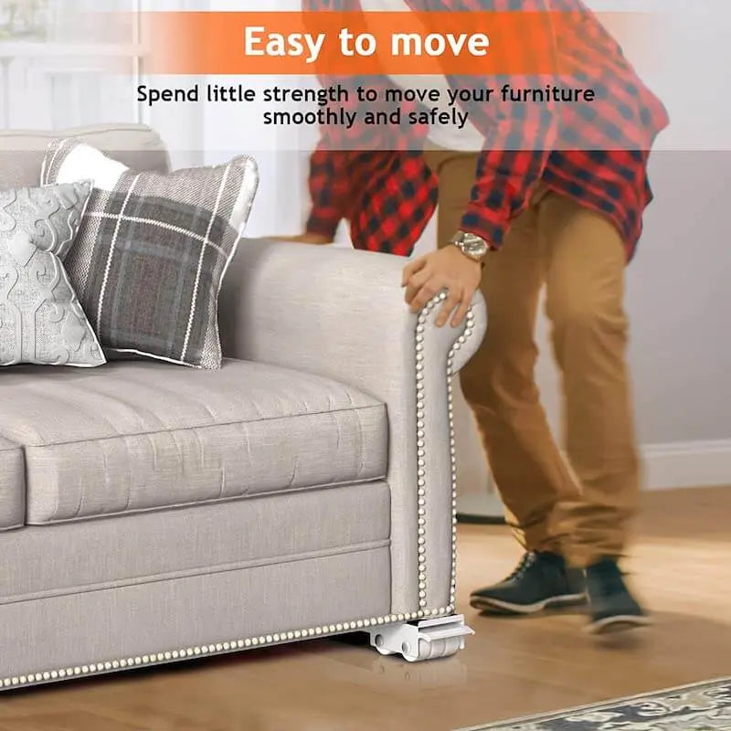 Furniture Dolly Adjustable Length Steel Frame & Non-Slip Pads