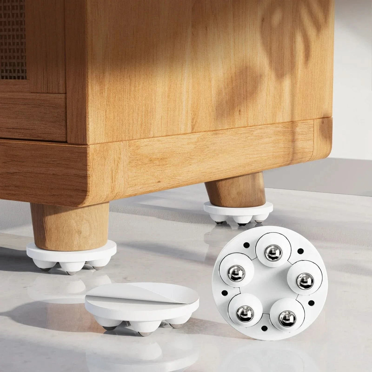 Furniture Feet Swivel Wheels Floor Protection Set of 4
