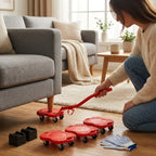 Furniture Lifter & Roller Set 360° Swivel Locking Brakes