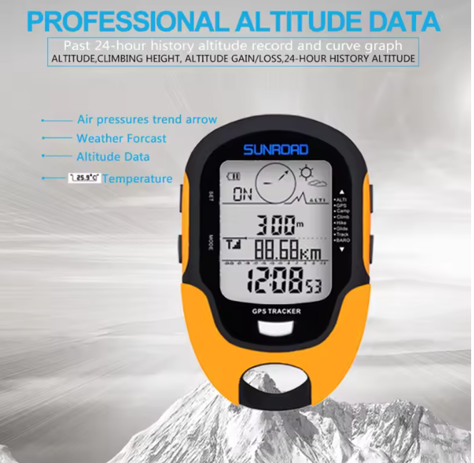 GPS Tracker Clip-On Altimeter & Barometer