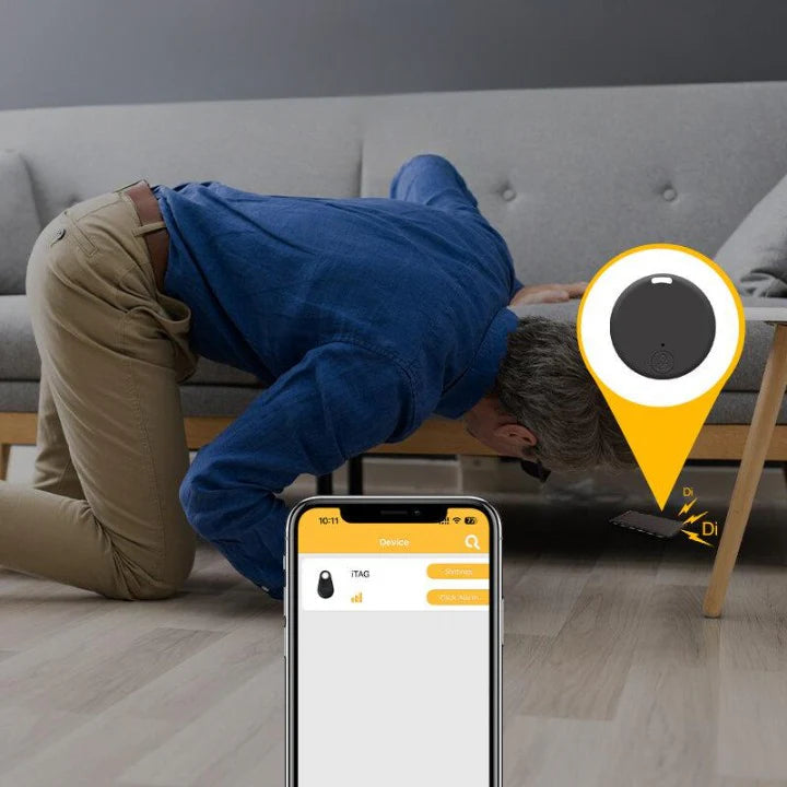 GPS Tracker Compact Two-Way Ring & App-Controlled